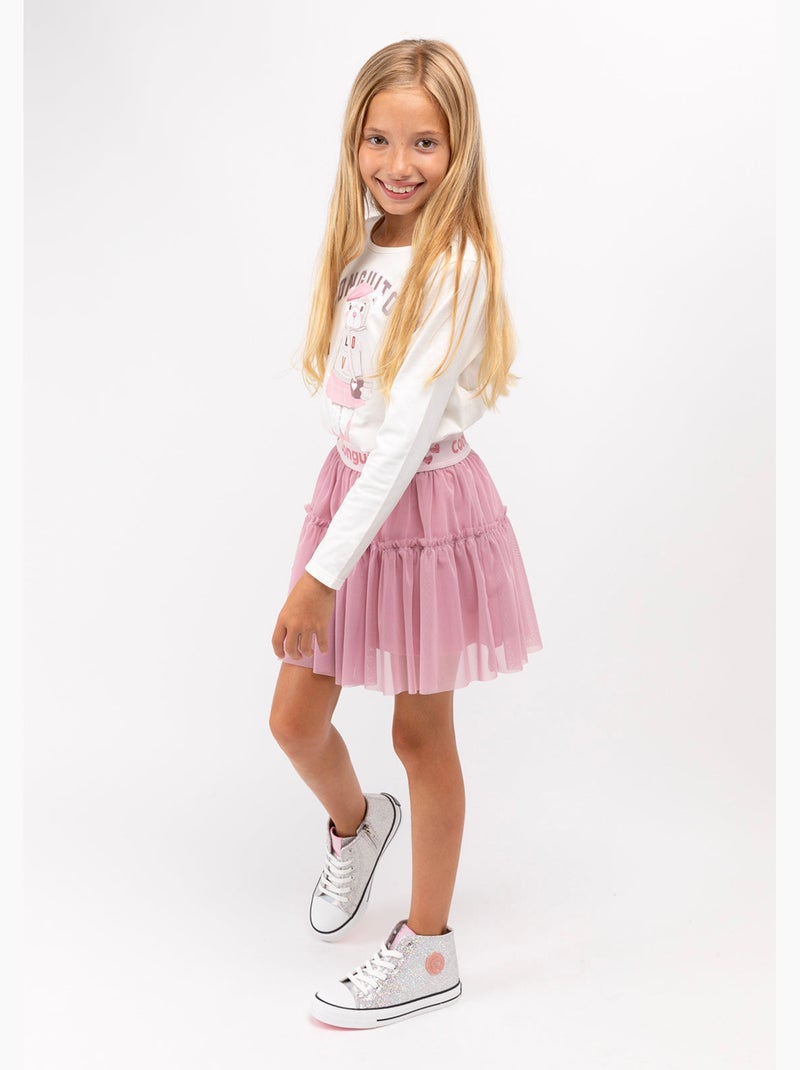 Jupe conguitos Rose - Kiabi