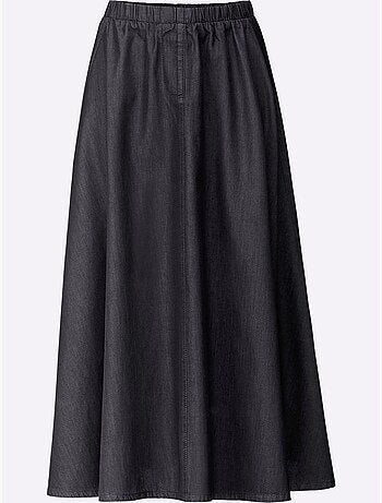 Jupe à panneaux en jean avec ceinture élastique - Taille standard - Witt