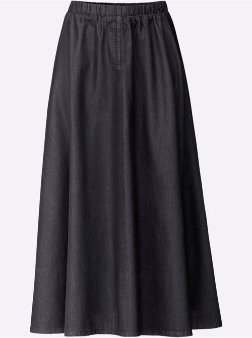 Jupe coton pur en coupe fluide avec ceinture élastique - Taille standard - Witt - Kiabi Jupe coton pur en coupe fluide avec ceinture élastique - Taille standard - Witt - Kiabi
