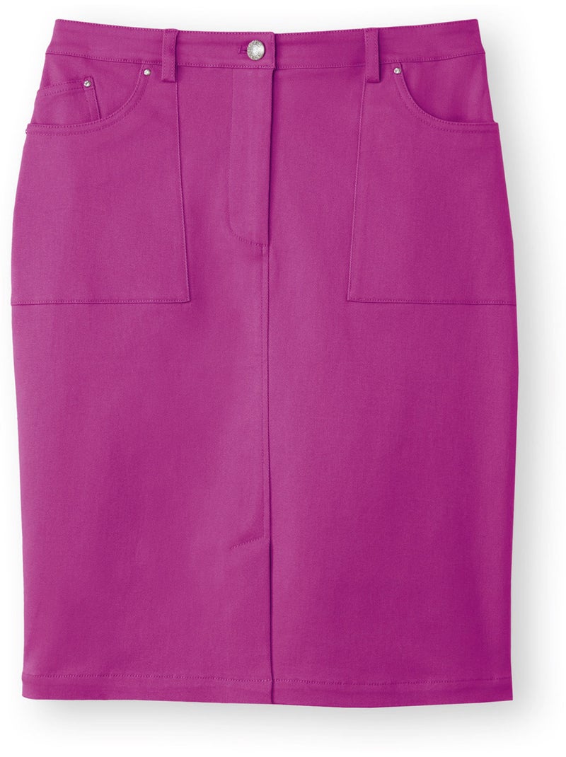 Jupe coupe droite - DAXON Violet - Kiabi