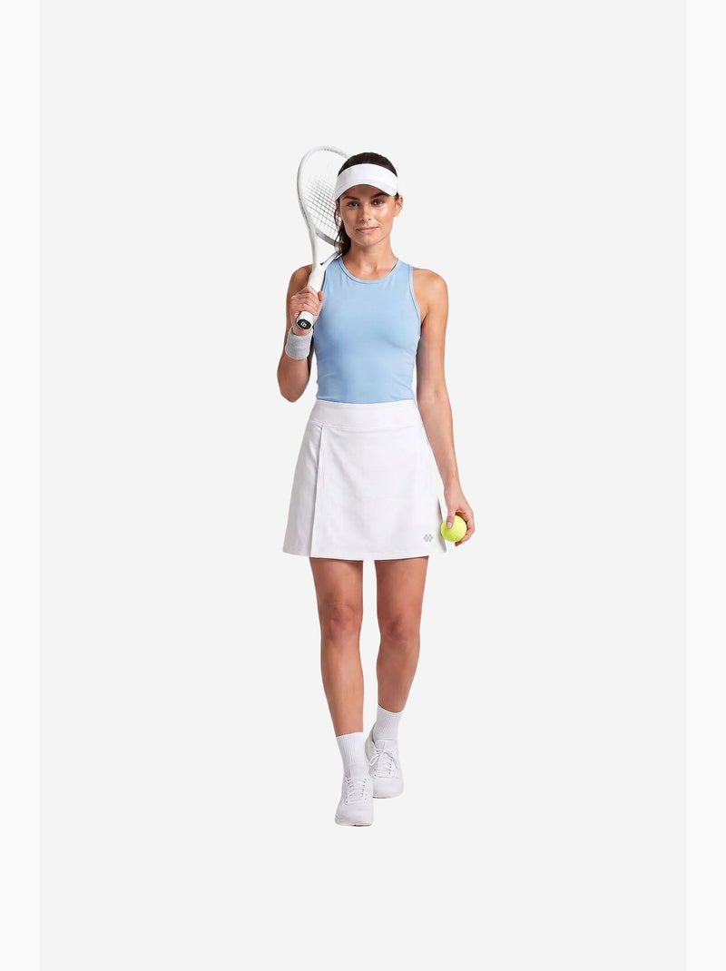 Jupe courte à taille haute tommy Blanc - Kiabi