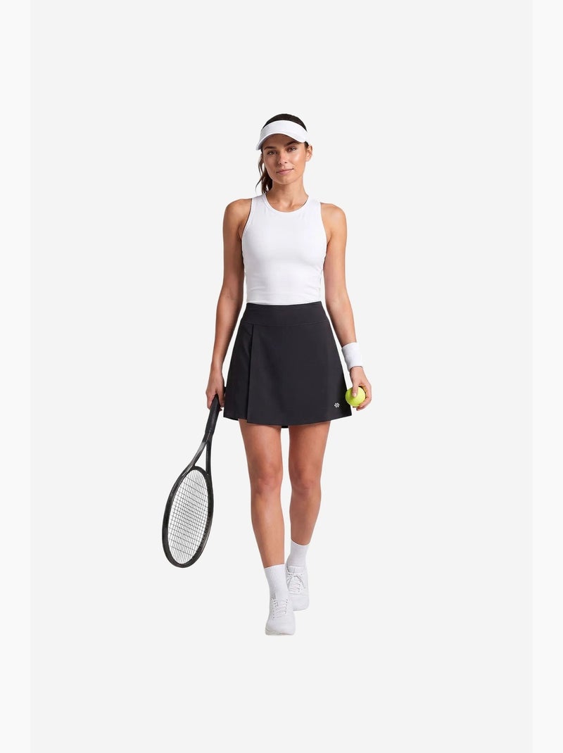Jupe courte à taille haute tommy Noir - Kiabi