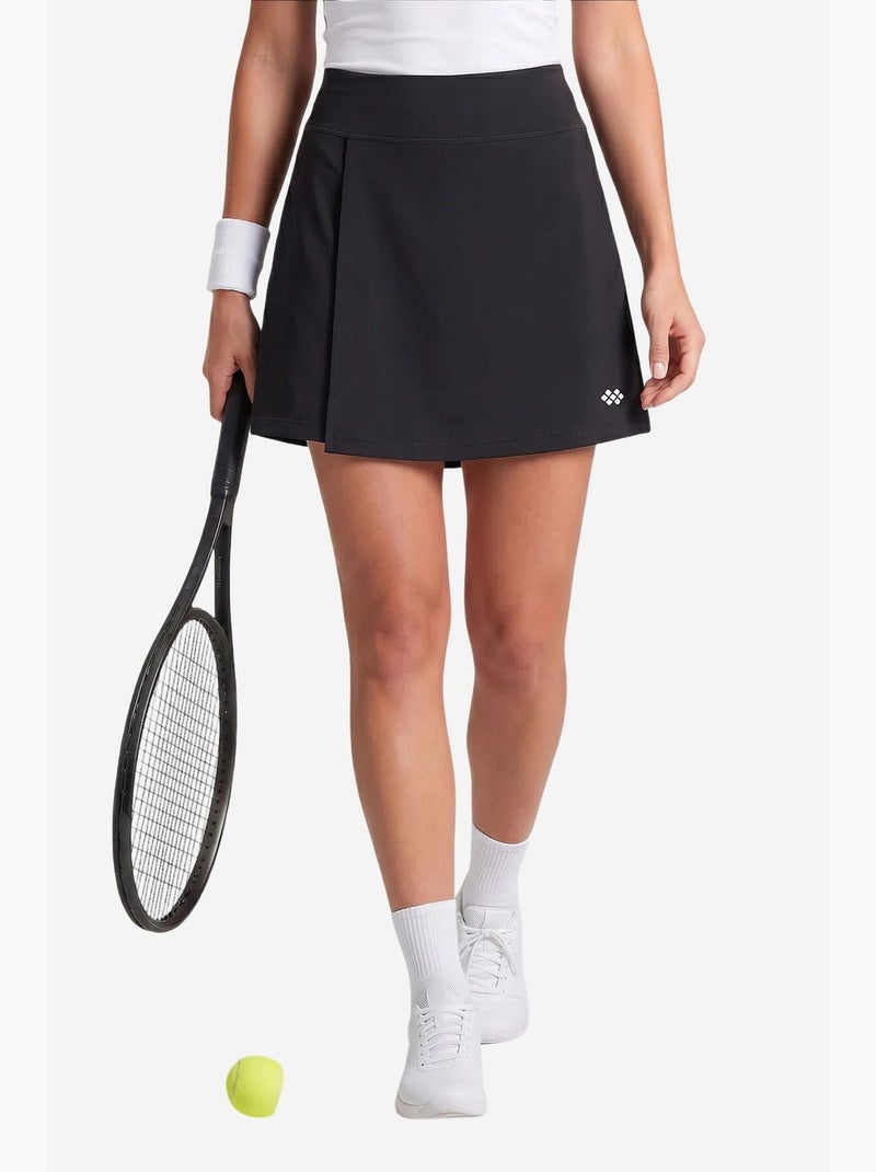 Jupe courte à taille haute tommy Noir - Kiabi