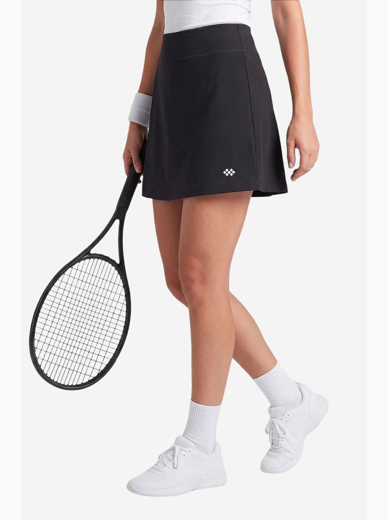 Jupe courte à taille haute tommy Noir - Kiabi