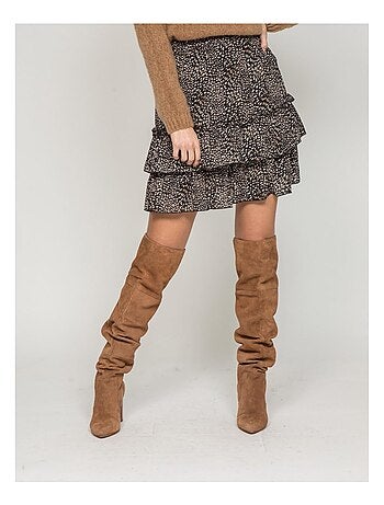 Jupe courte à volant XIAO