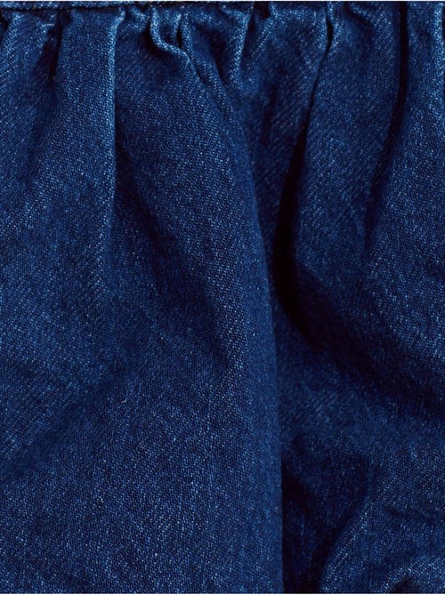 Jupe Courte Ballon En Denim, Taille Haute - Kiabi