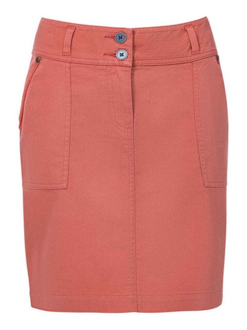 Jupe courte brique Femme - Kiabi