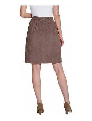 Jupe courte effet portefeuille velours