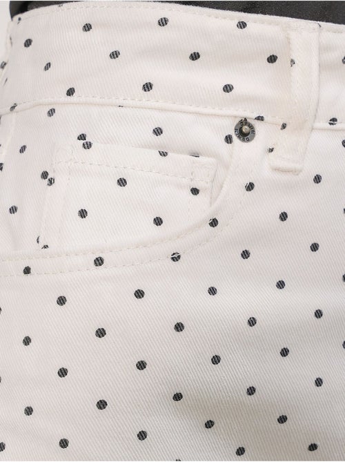 Jupe courte en denim à pois, taille haute bdart - Kiabi Jupe courte en denim à pois, taille haute bdart - Kiabi