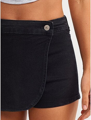 Jupe courte en denim à taille haute dilvin
