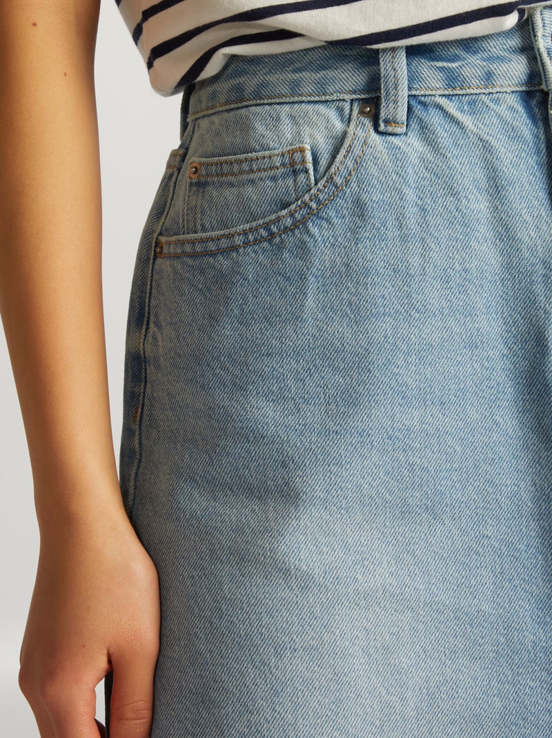 Jupe courte en denim Double stone - Kiabi