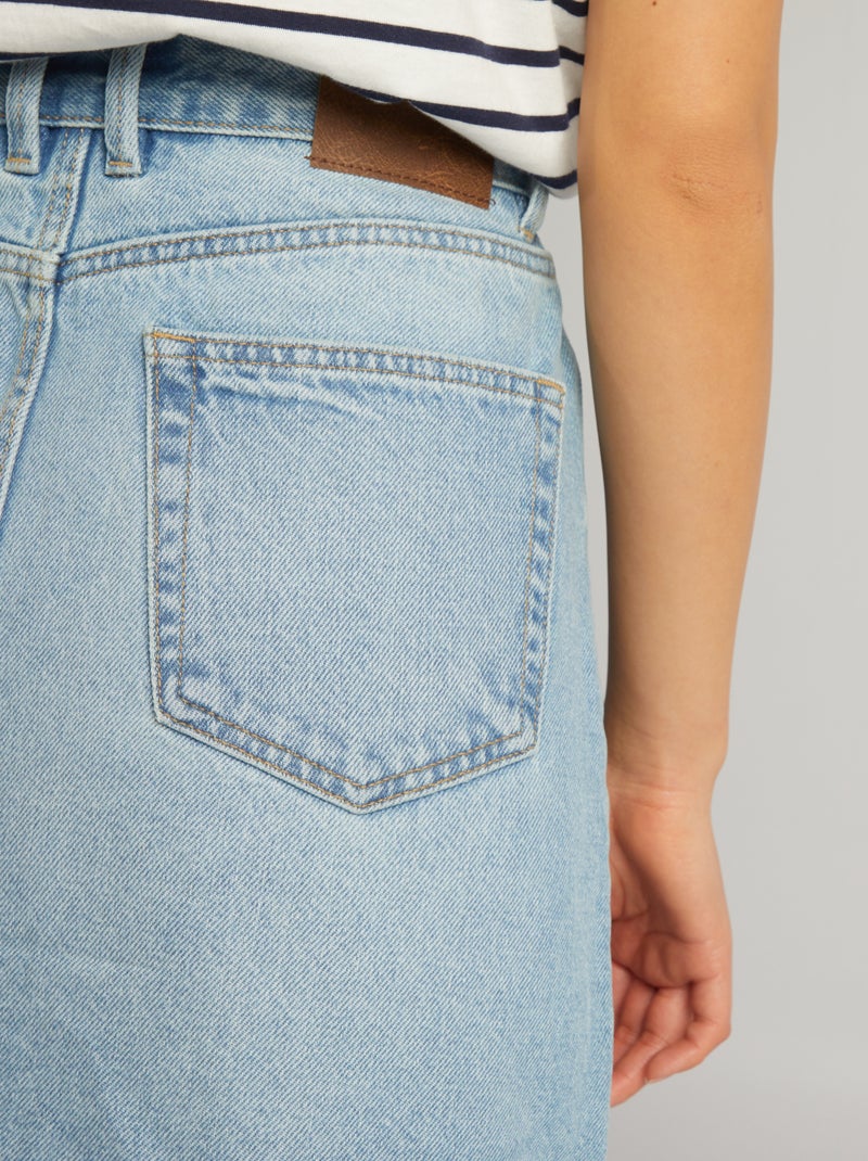 Jupe courte en denim Double stone - Kiabi
