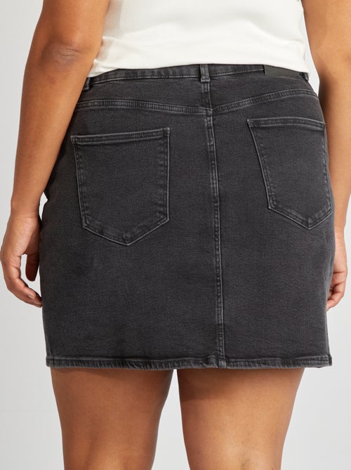 Jupe courte en denim - Kiabi