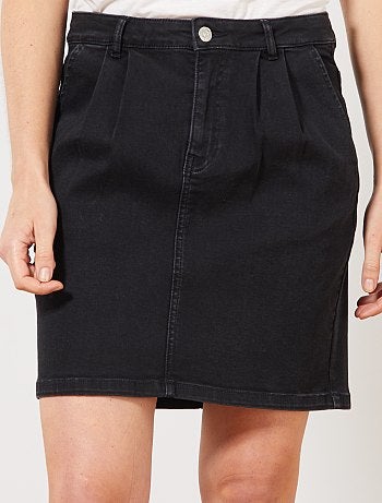 Jupe courte en denim - Kiabi