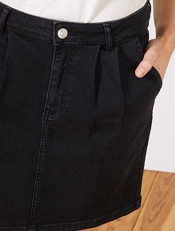 Jupe courte en denim - Kiabi