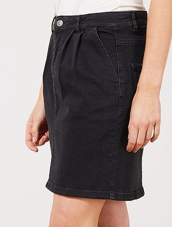 Jupe courte en denim - Kiabi