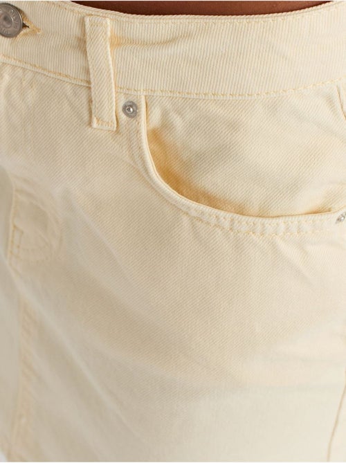 Jupe Courte En Denim Taille Haute - Kiabi