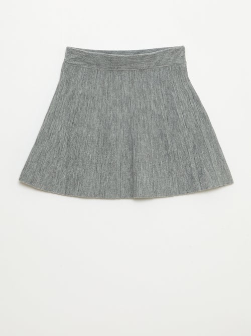Jupe courte en maille - Kiabi