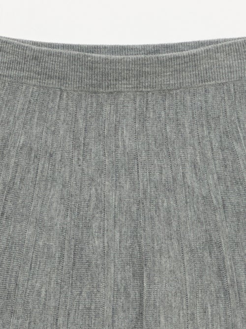 Jupe courte en maille - Kiabi