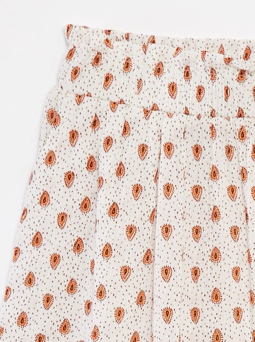 Jupe courte en matière crêpée - Kiabi