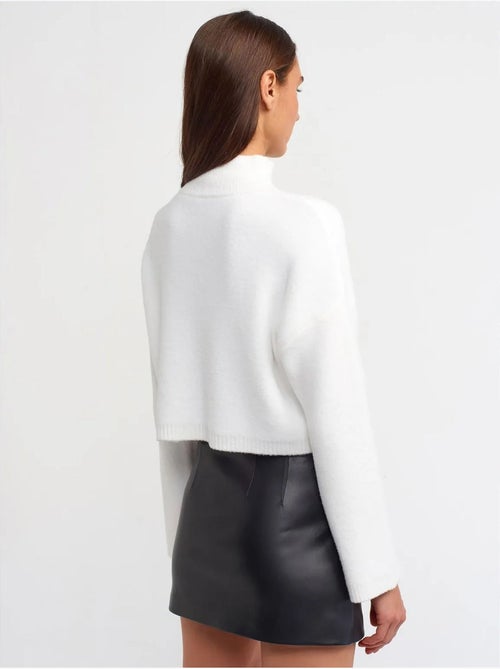 Jupe Courte En Simili Cuir À Taille Haute - Kiabi