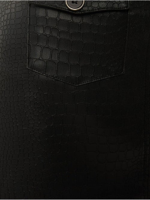 Jupe Courte En Similicuir à Taille Mi-Haute - Kiabi Jupe Courte En Similicuir à Taille Mi-Haute - Kiabi