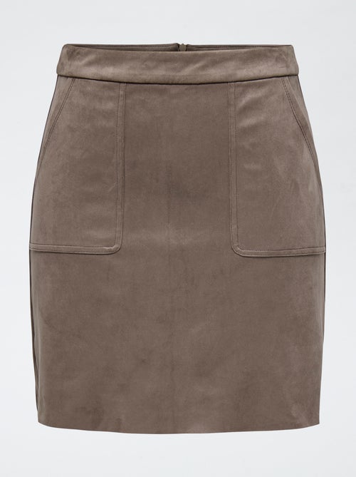 Jupe courte en suédine  'JDY' - Kiabi