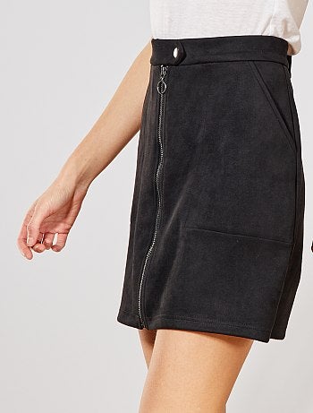 Jupe courte en suédine 'JDY' - Kiabi
