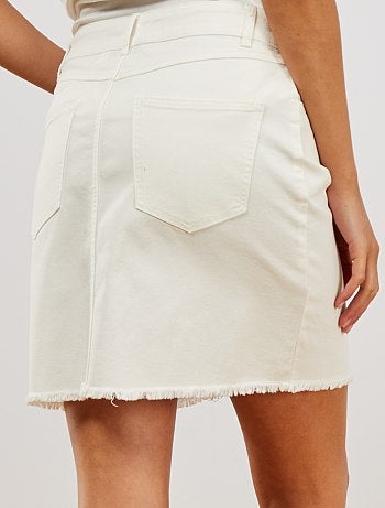 Jupe courte en twill - Kiabi