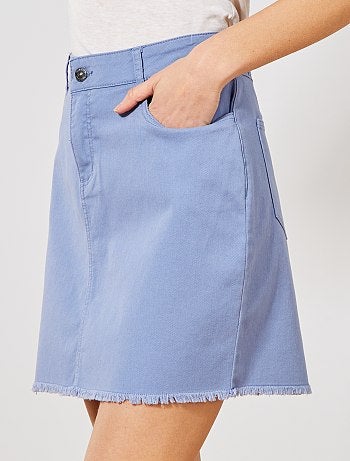 Jupe courte en twill - Kiabi