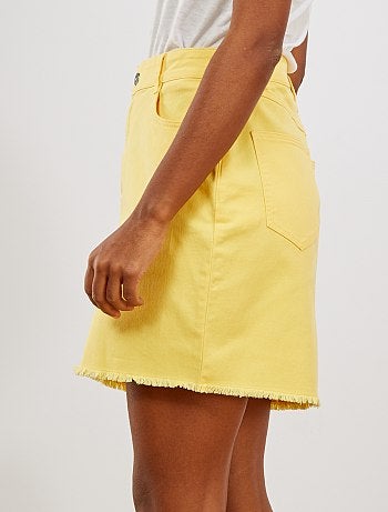 Jupe courte en twill - Kiabi