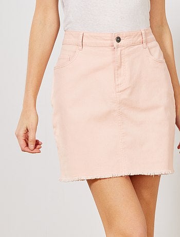 Jupe courte en twill - Kiabi