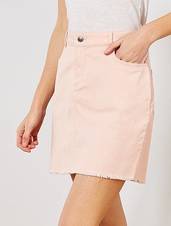 Jupe courte en twill - Kiabi