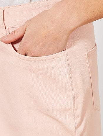 Jupe courte en twill - Kiabi
