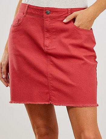 Jupe courte en twill - Kiabi