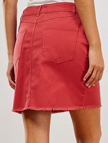 Jupe courte en twill - Kiabi