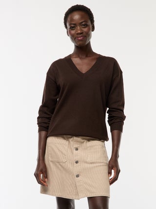 Jupe courte en velours côtelé 'JDY'