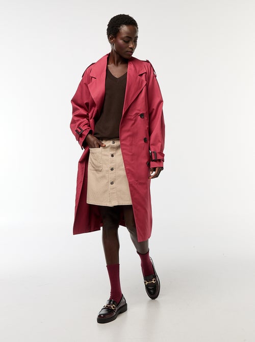 Jupe courte en velours côtelé 'JDY' - Kiabi