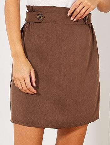 Jupe courte fluide - Kiabi