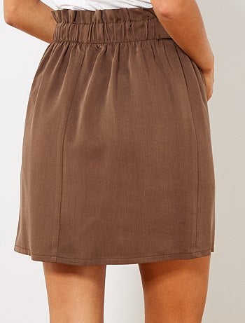 Jupe courte fluide - Kiabi