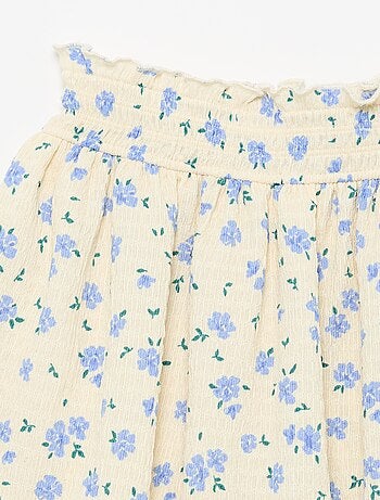 Jupe courte forme patineuse avec short intégré