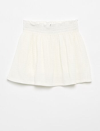 Jupe courte forme patineuse avec short intégré