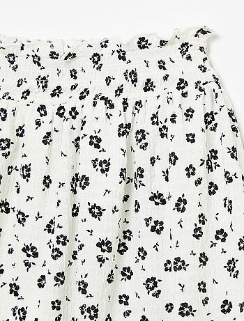 Jupe courte forme patineuse avec short intégré