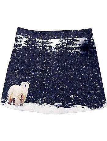 Jupe Courte Hiver Imprimé Ours Polaire SNOW BEAR - La Faute à Voltaire