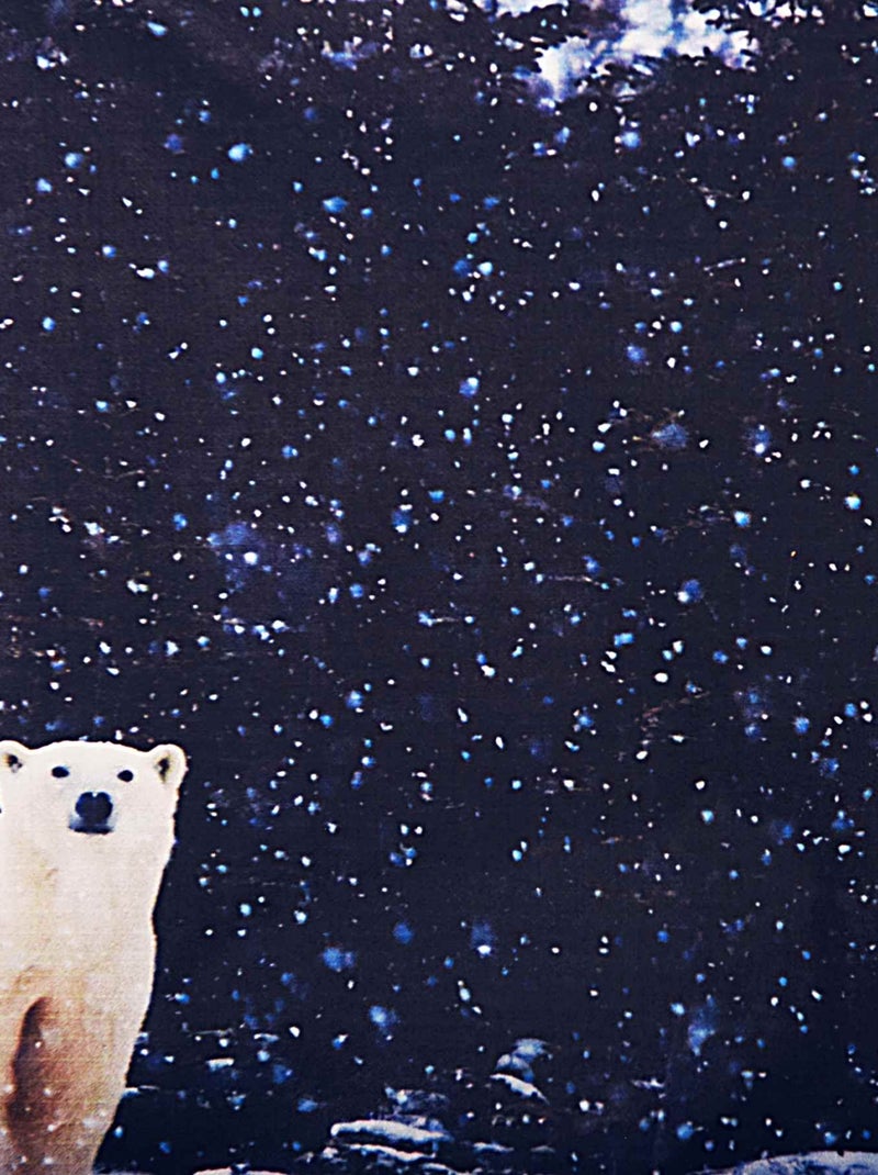 Jupe Courte Hiver   Imprimé Ours Polaire  SNOW BEAR - La Faute à Voltaire Beige/Noir - Kiabi