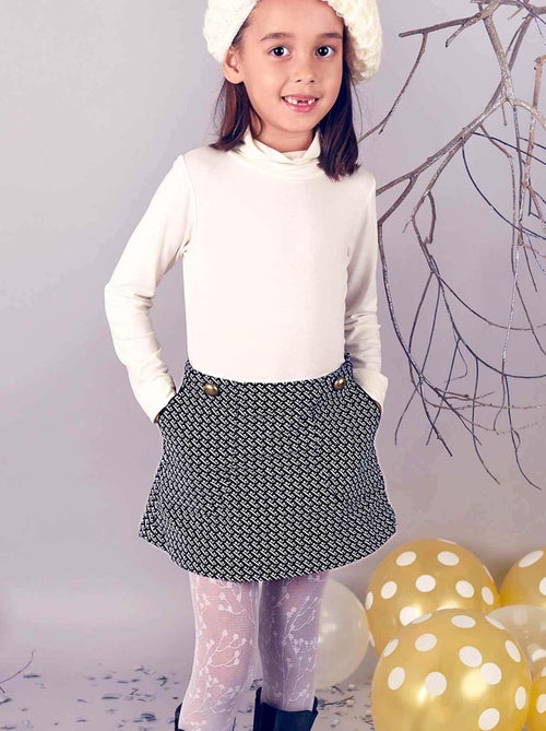 Jupe Courte Hiver    Pied de Poule  et    EMMA PEEL - La Faute à Voltaire - Kiabi