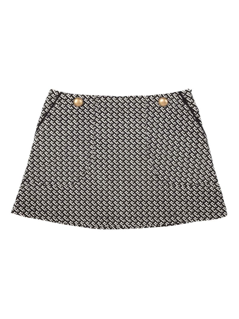 Jupe Courte Hiver    Pied de Poule  et    EMMA PEEL - La Faute à Voltaire Blanc Noir - Kiabi