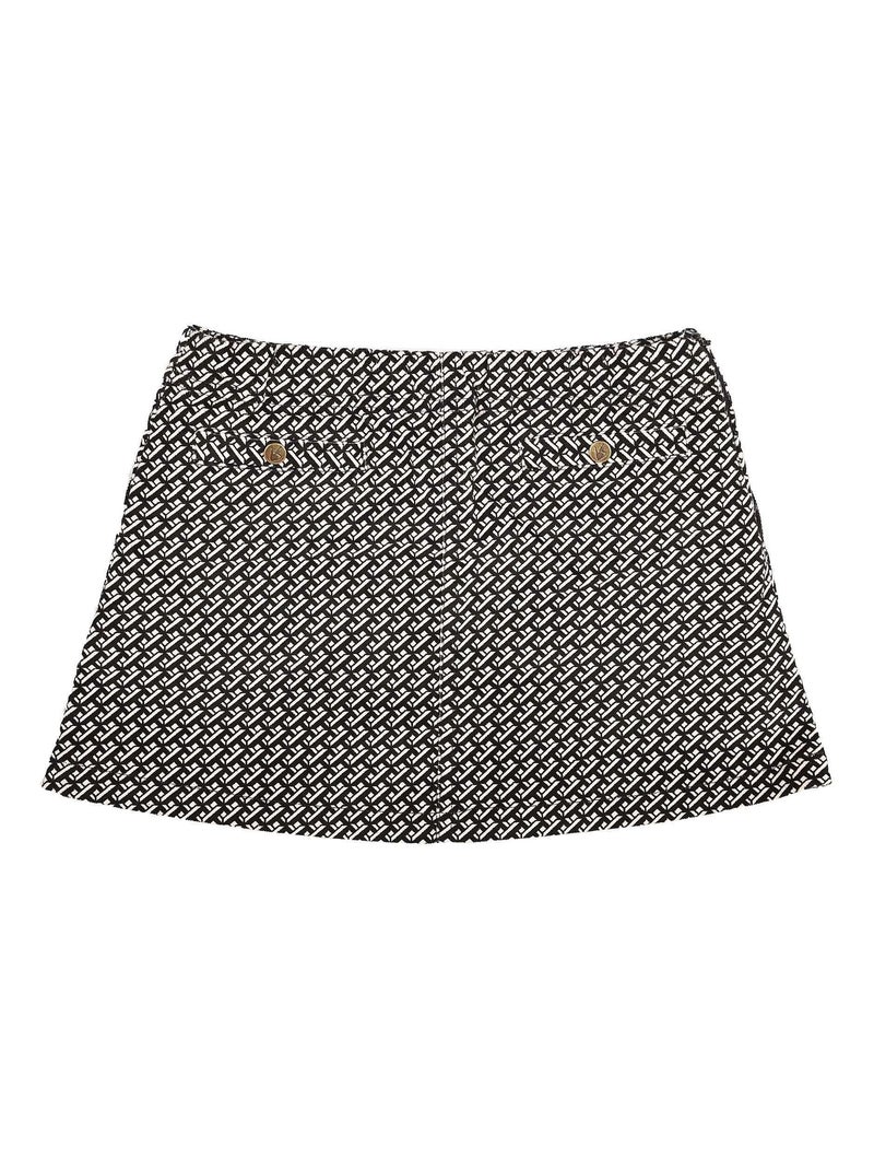 Jupe Courte Hiver    Pied de Poule  et    EMMA PEEL - La Faute à Voltaire Blanc Noir - Kiabi