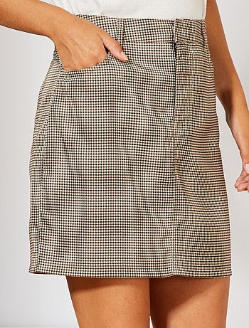 Jupe courte imprimée - Kiabi