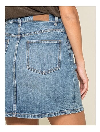 Jupe courte jean XALINE